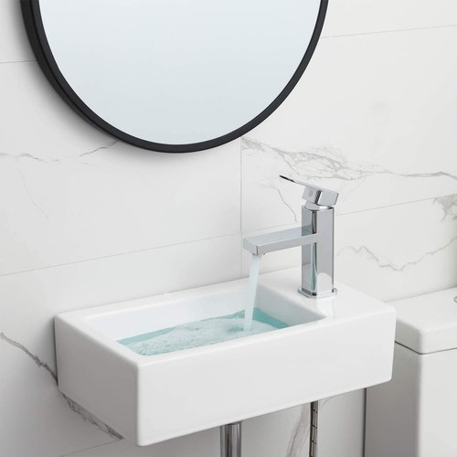 Tiny bathroom sink white - bathroom,